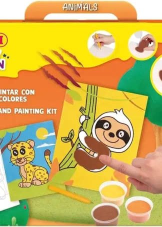 KIT PINTA CON ARENA DE COLORES ANIMALES TERRESTRES
