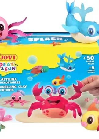 COFRE DE PLASTILINA SPLASH CON COMPLEMENTOS Y RECORTABLES