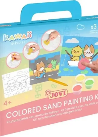 KIT PINTA CON ARENA 45G 8 COLORES SURTIDOS