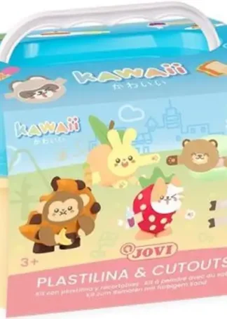 COFRE 24 BARRAS PLASTILINA 15G + MODELADORES + RECORTABLES