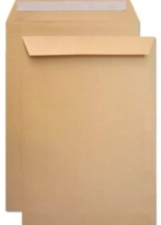 C/250 BOLSA KRAFT CUARTO PROLONGADO A-6 AUTOADHESIV 184X261