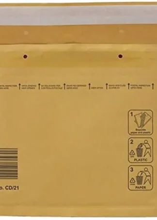 PAQ/10 BOLSA KRAFT ACOLCHADA AK-CD AUTOADHESIVA 180X165