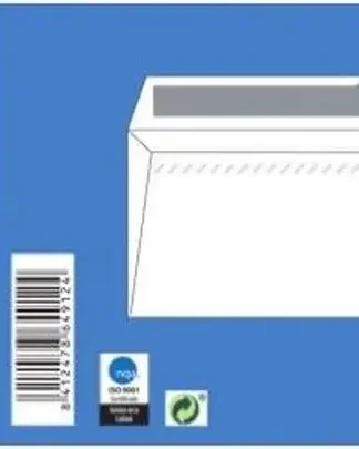 PAQ/10 SOBRE OPEN 110 AUTOADHESIVO 110X220 (AMERICANO)