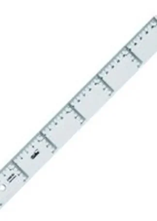 C/20 REGLA 30CM PLASTICO TRANSPARENTE SAFTA