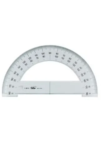 C/20 SEMICIRCULOS 15CM PLASTICO TRANSPARENTE SAFTA