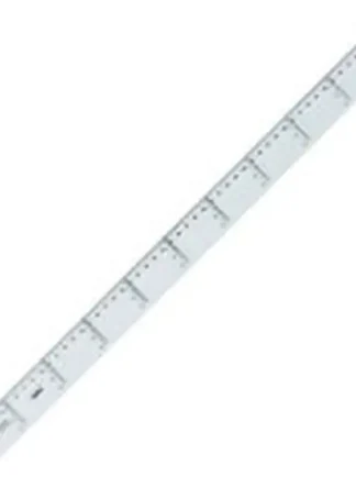 C/20 REGLA 50CM PLASTICO TRANSPARENTE SAFTA