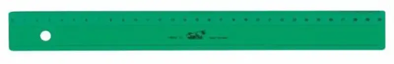C/20 REGLAS 30CM METACRILATO VERDE SAFTA