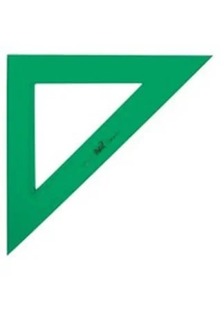 C/20 ESCUADRAS 30CM METACRILATO VERDE SAFTA