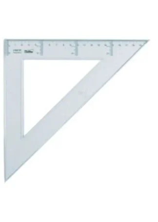 C/20 ESCUADRAS 30CM PLASTICO TRANSPARENTE SAFTA