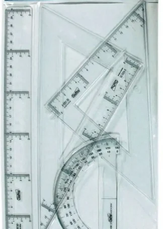 ESTUCHE DIBUJO ESCOLAR TRANSPARENTE SAFTA