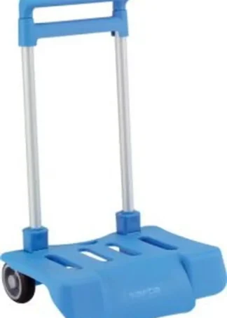 CARRO PORTAMOCHILAS PLEGABLE 605 AZUL CELESTE SAFTA