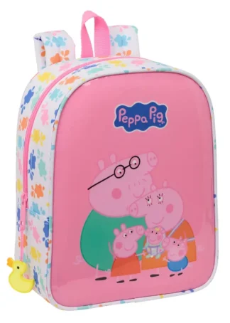 MOCHILA GUARDERIA AD. CARRO PEPPA PIG BABY PIG 22X27X10CM