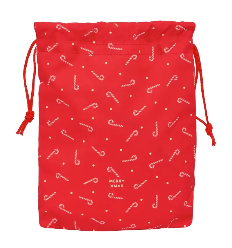 SAQUITO PLANO CARAMELOS MERRY XMAS 26X34X1CM