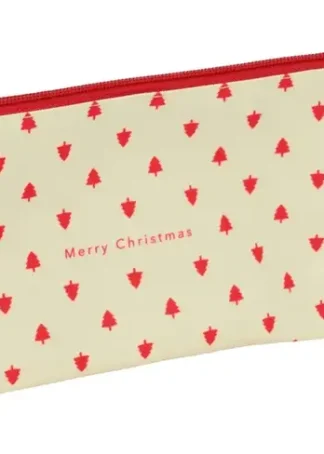 PORTATODO TRIPLE ARBOLITOS MERRY XMAS 22X12X3CM