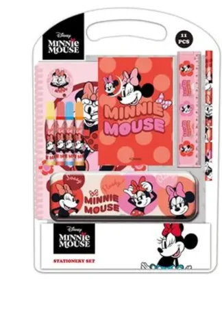 SET ESCRITURA MINNIE MOUSE NAIVE 27X37,5X3CM