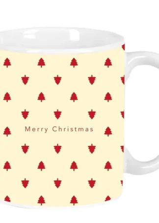 TAZA GRANDE ARBOLITOS MERRY XMAS 8X9,5X8CM