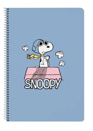 CUADERNO F. 80 H. TAPAS DURAS 1DISEÑO SNOOPY 21,5X31X1CM