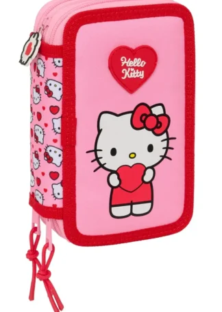 PLUMIER TRIPLE 37 PCS HELLO KITTY 12,5X19,5X5,5CM