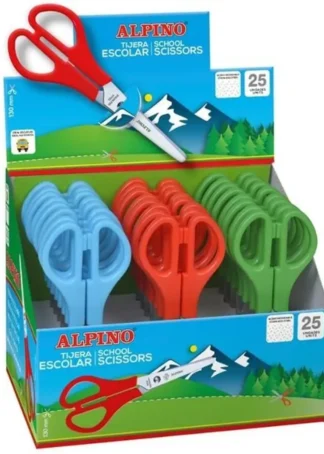 EXP 25 TIJERA ESCOLAR 13CM ALPINO SCHOOL