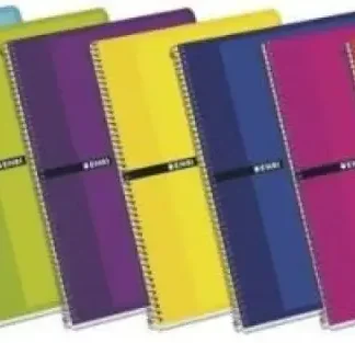 PAQ/5 CUADERNO ESPIRAL Fº 100H 70G. CUAD.4X4 TAPA EXTRADURA