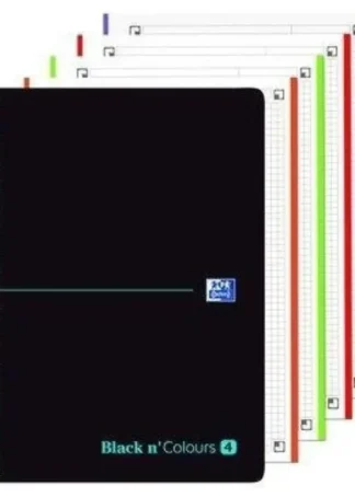 PAQ/5 BLOC A4+ 160H 90G. CUAD.5X5 EBOOK8 COLOR NEGRO