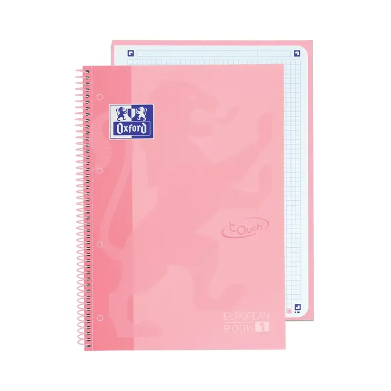 PAQ/5 BLOC A4+ 80H 90G. CUAD.5X5 ROSA FLAMINGO EBOOK1 TOUCH