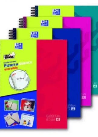 PAQ/5 BLOC Y PIZARRA A4+ 120H 90G. CUAD.5X5 SURTIDO BOOK4