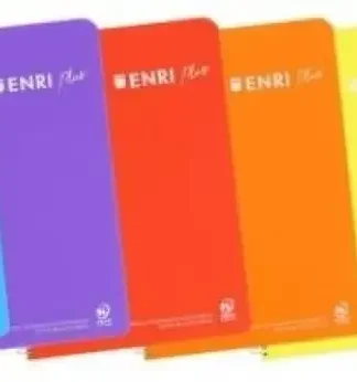 PAQ/5 BLOC Fº 80H 90G. LISO ENRI PLUS TAPA PLASTICO