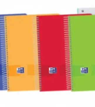 PAQ/5 BLOC A4+ 160H 90G. CUAD.5X5 EBOOK8 COLORES SURTIDOS