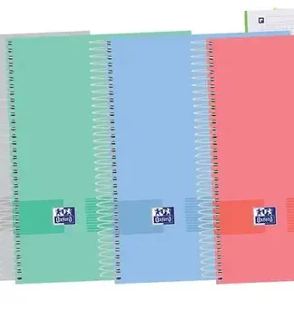 PAQ/5 BLOC A4+ 120H 90G CUAD.5X5 EBOOK5 OXFORD&YOU SURTIDOS
