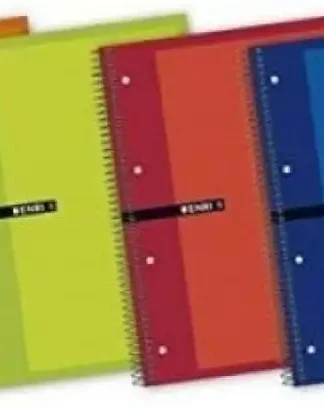 PAQ/5 CUADERNO ESPIRAL A5+ 140H 60G. CUAD.5X5 MULTIASIGNAT.