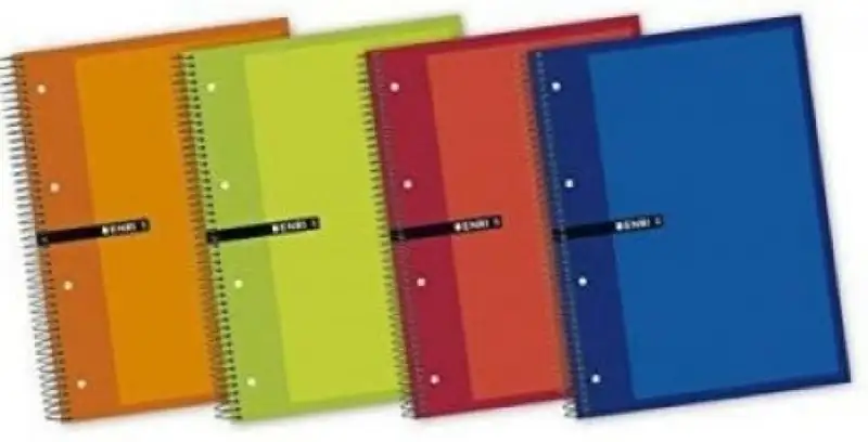 PAQ/5 CUADERNO ESPIRAL A5+ 140H 60G. CUAD.5X5 MULTIASIGNAT.