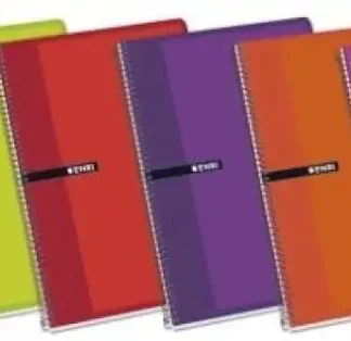 PAQ/5 CUADERNO ESPIRAL Fº 80H 60G. LISO TAPA DURA