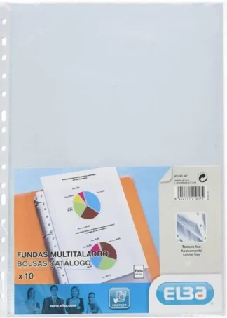 PAQ/10 FUNDAS Fº MULTITALADRO 70MC CRISTAL