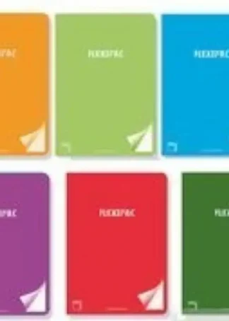 PAQ/6 LIBRETA A4 48H 90G CUAD.5X5 C/M FLEXIPAC T.PLASTICO