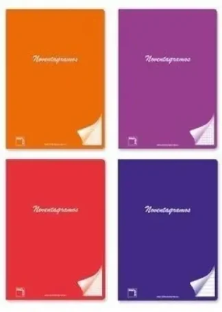 PAQ/6 LIBRETA GRAPADA A4 48H 90G 1HORIZONTAL C/M COLORES SU