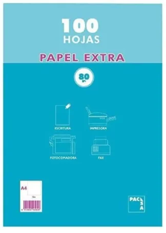 PAQUETE A4 100H 80G LISO PACSA