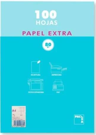 PAQUETE A4 100H 80G CUAD.4X4 PACSA SIN MARGEN
