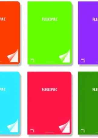 PAQ/6 LIBRETA A5+ 48H 90G PAUTA 3.5 C/M FLEXIPAC T.PLASTICO