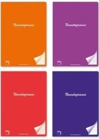 PAQ/6 LIBRETA GRAPADA A5+ 48H 90G CUAD. 4X4 C/M COLORES SUR