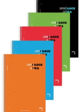 PAQ/4 SUPERBLOCK A4 120H 90G CUAD. 5X5+GRECA T.DURA MICROP.