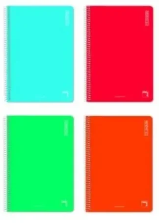 PAQ/10 BLOC Fº 80H 60G CUAD.4X4 C/M TAPA BLANDA PACSA