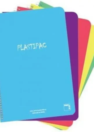 PAQ/5 BLOC Fº 80H 90G CUAD.4X4 C/M PLASTIPAC T.POLIPROP.