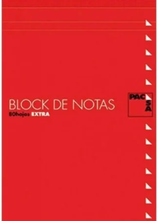 PAQ/10 BLOC NOTAS CON TAPA 4º 80H 60G LISO PACSA