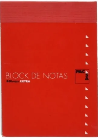 PAQ/10 BLOC NOTAS CON TAPA 16º 80H 60G LISO PACSA