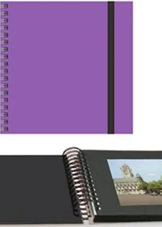 ALBUM FOTOS ESPIRAL 25X25 PASTEL LILA