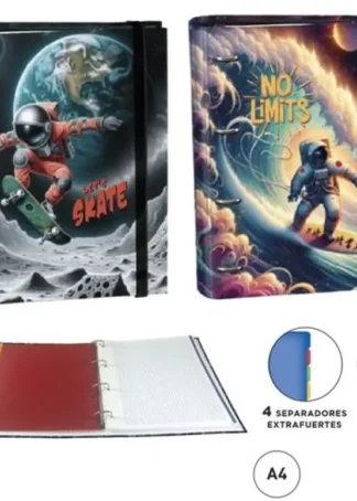 CAJA 2 CARPEBLOCKS A4 120H 4 SEPARDORES SPACE SURTIDAS