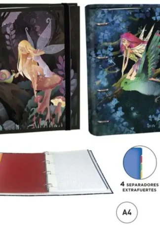 CAJA 2 CARPEBLOCKS A4 120H 4 SEPARADORES HADAS SURTIDAS