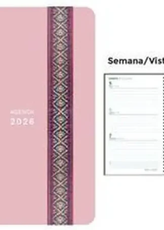 AGENDA ANUAL ESPIRAL 2026 PP DP PASTEL ROSA 4º