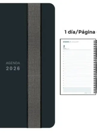 AGENDA ANUAL ESPIRAL 2026 DP PP NEGRO 4º